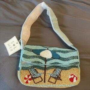 Viral Umbrella beach beaded handbag New with tags